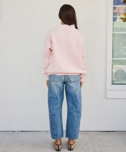 Parke Varsity Mockneck Pink