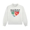 Parke Boston Graphic Mockneck Sweatshirt – Heather Grey